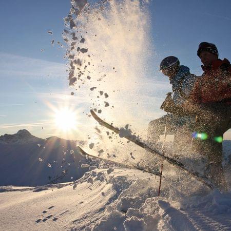 Skiing in Hirschegg